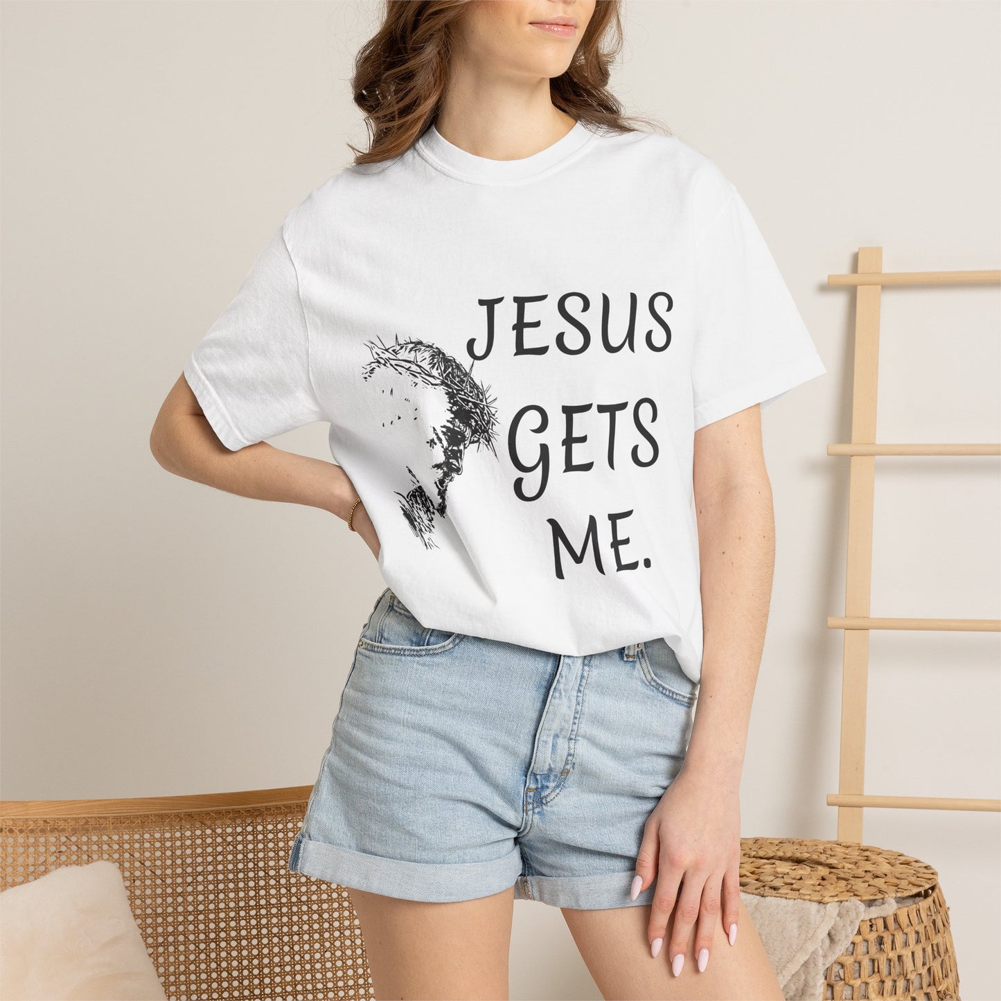 Jesus gets me T-Shirt | Christian Faith Prayer Tee