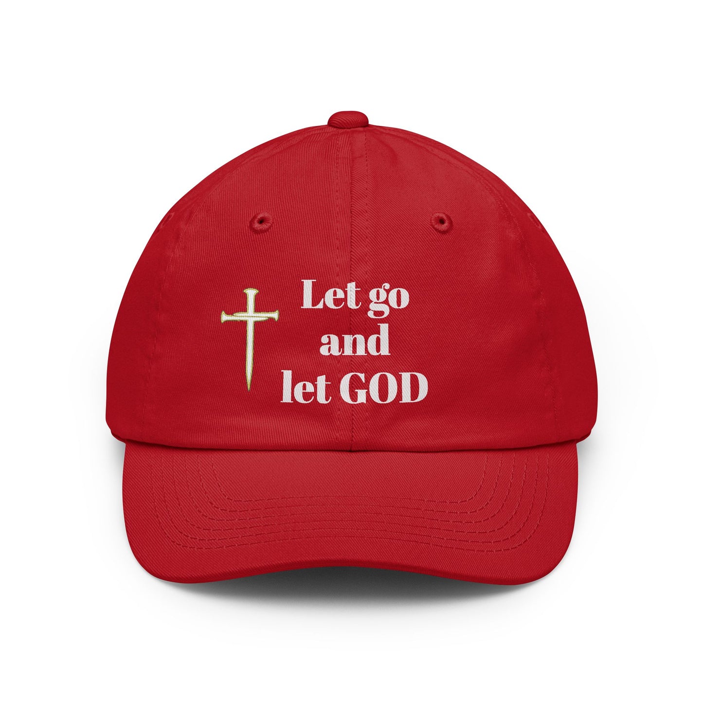 Let go and let God hat | Customizable Embroidered Text Cap