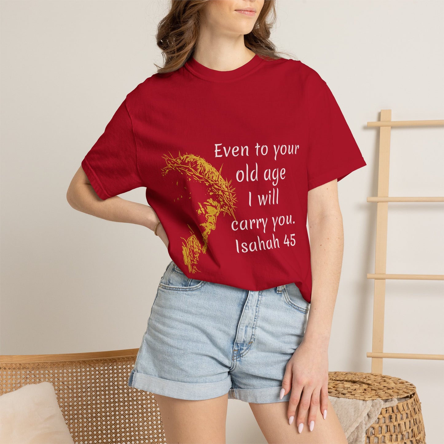 Isaiah 46-old ageHug T-Shirt | Christian Faith Prayer Tee