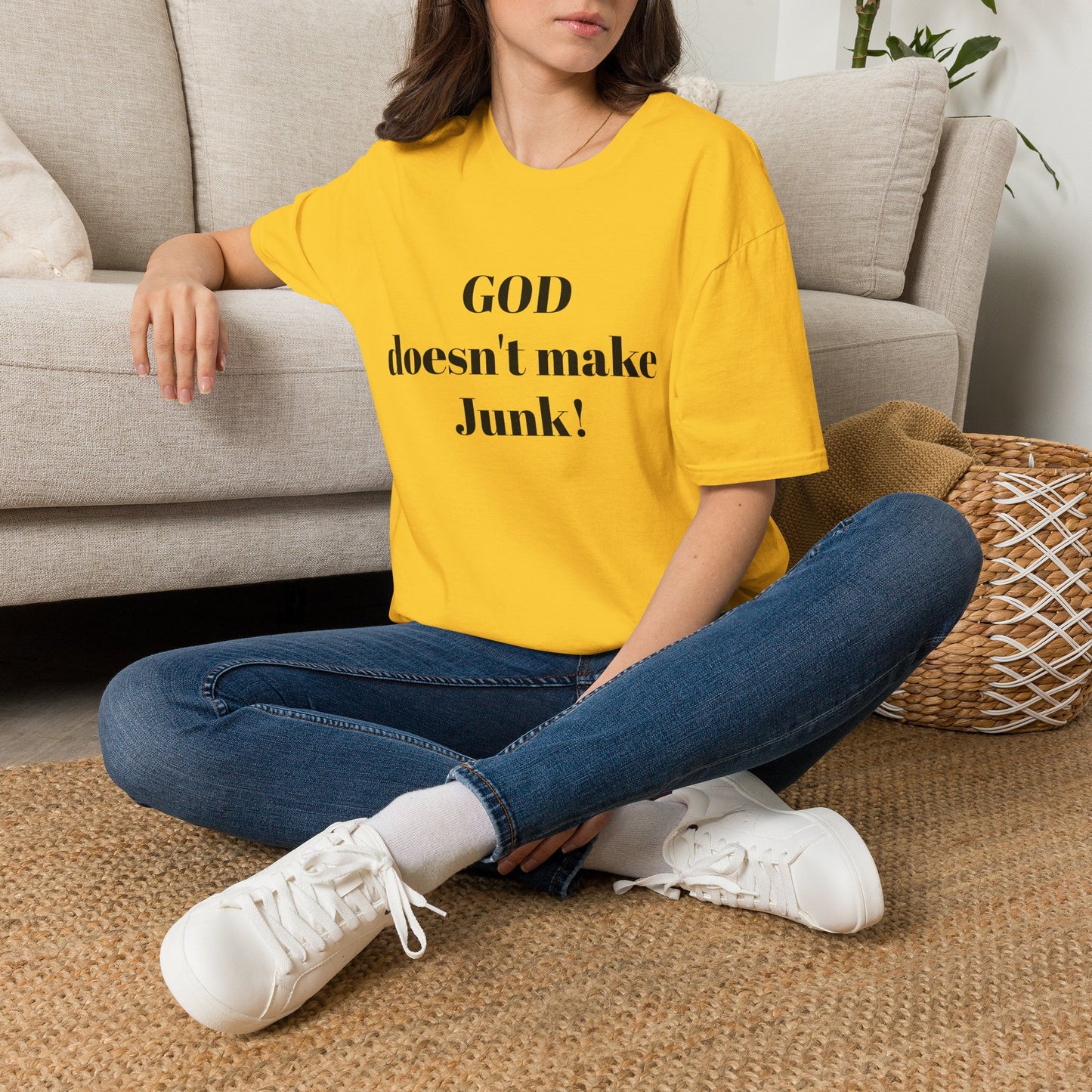 GOD DOESNT MAKE JUNK Unisex Softstyle T-Shirt