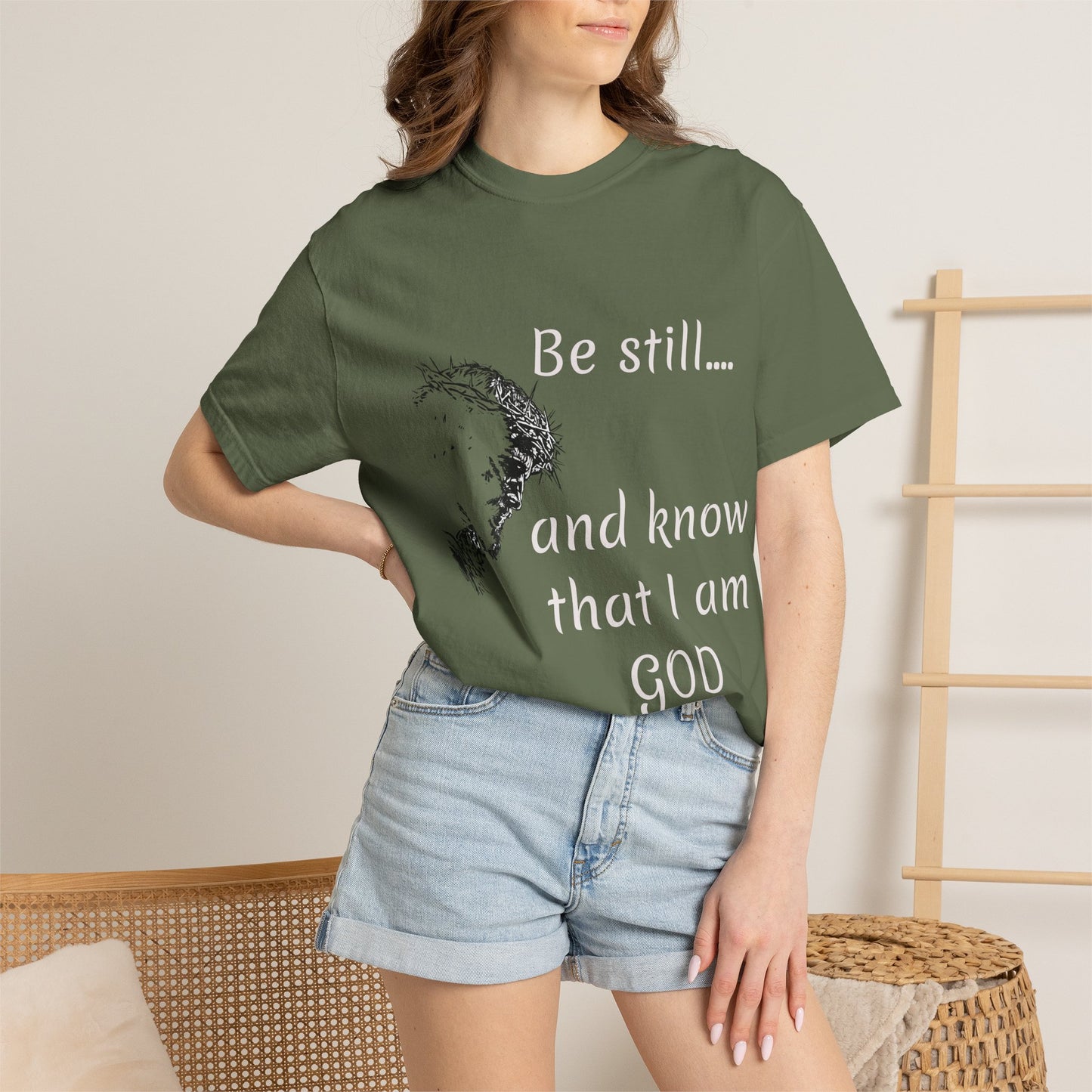 Be still and know that I am GOD | Christian Faith Prayer Tee