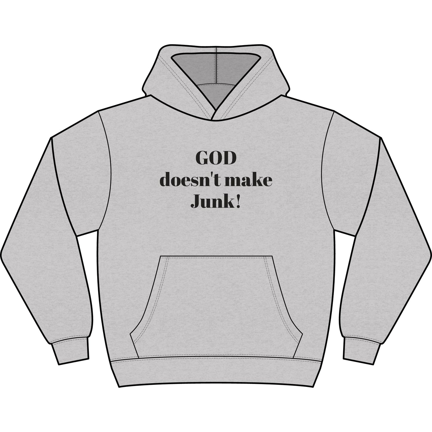 GOD DOESNT MAKE JUNK Men's Box Hoodie