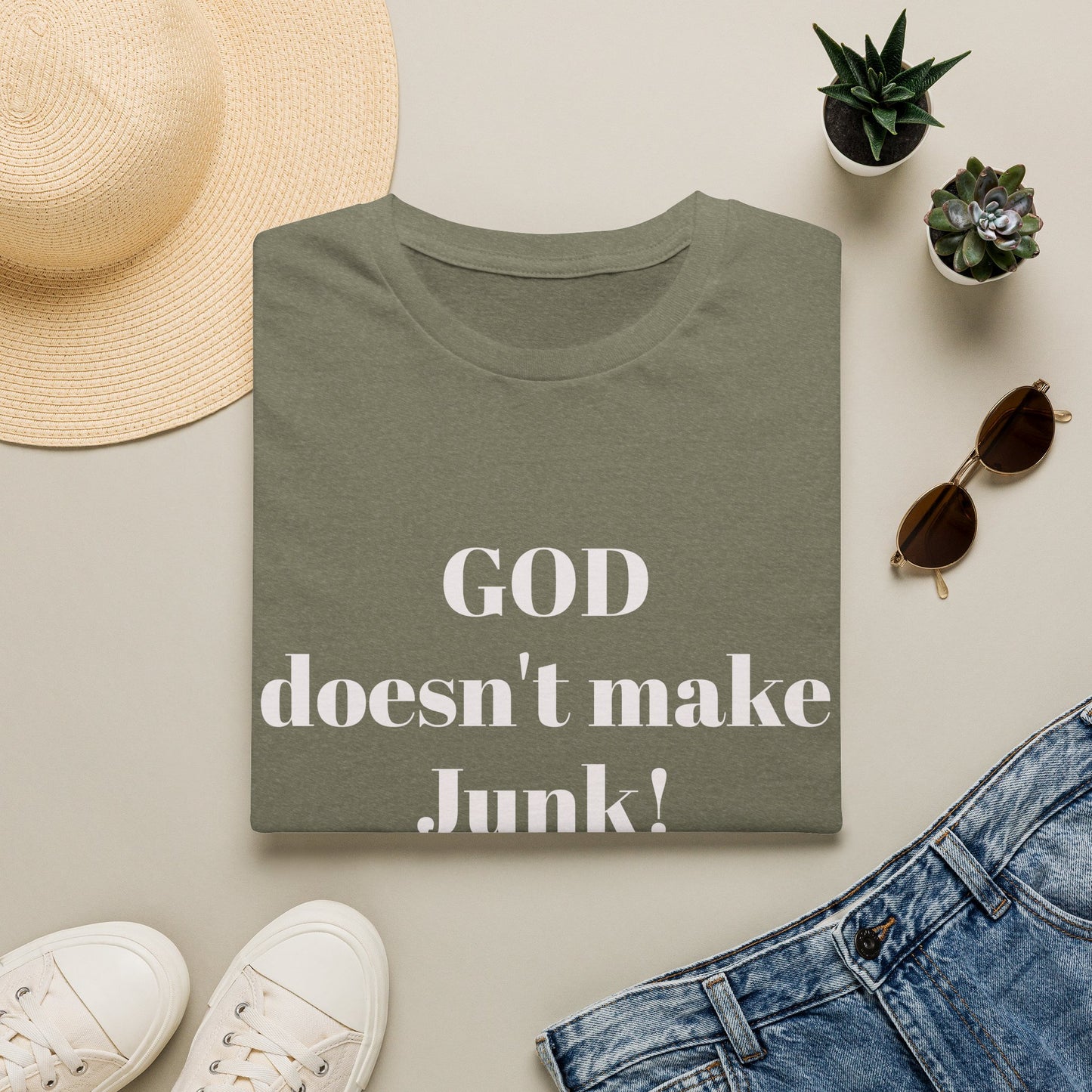 GOD DOESNT MAKE JUNK Unisex Softstyle T-Shirt