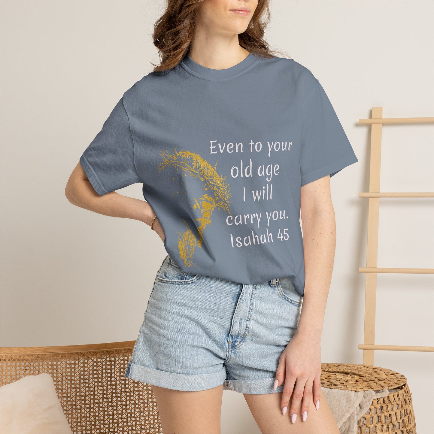 Isaiah 46-old ageHug T-Shirt | Christian Faith Prayer Tee