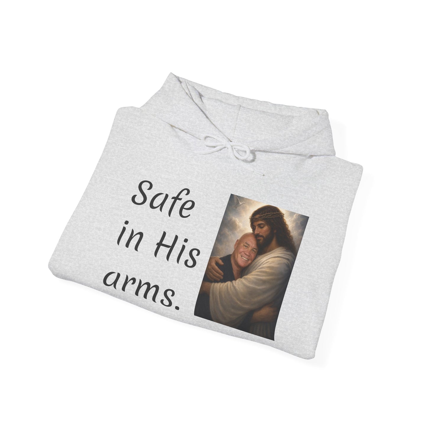 Add your loved ones face! Safe in His arms