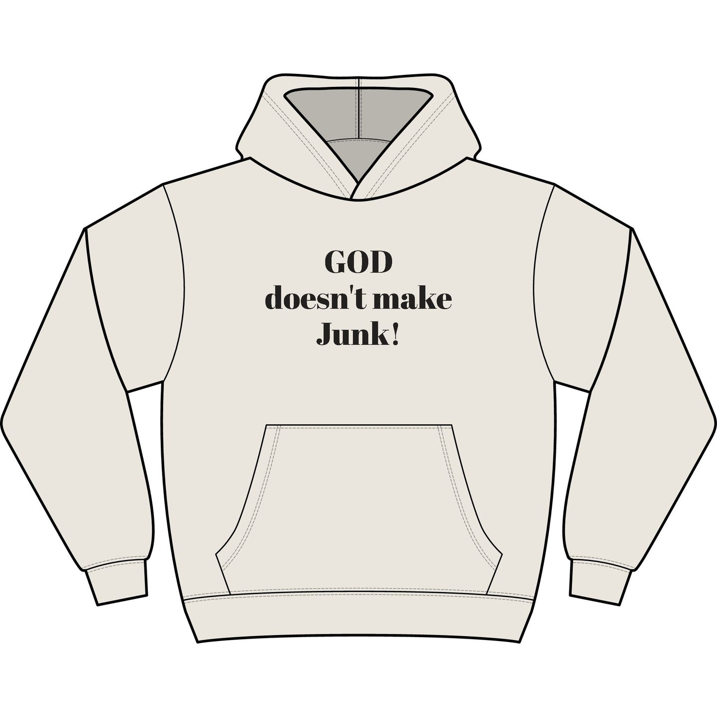 GOD DOESNT MAKE JUNK Men's Box Hoodie