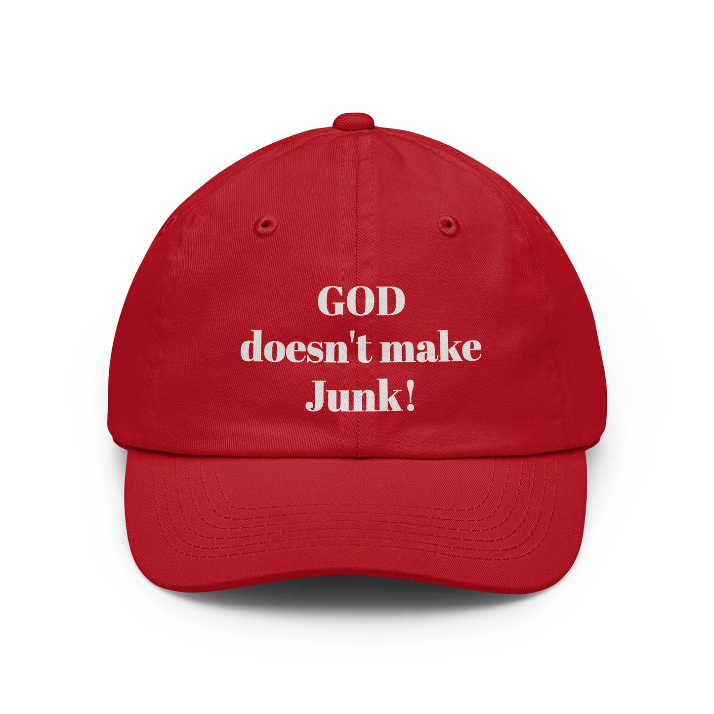 GOD doesnt make JUNKHat | Customizable Embroidered Text Cap