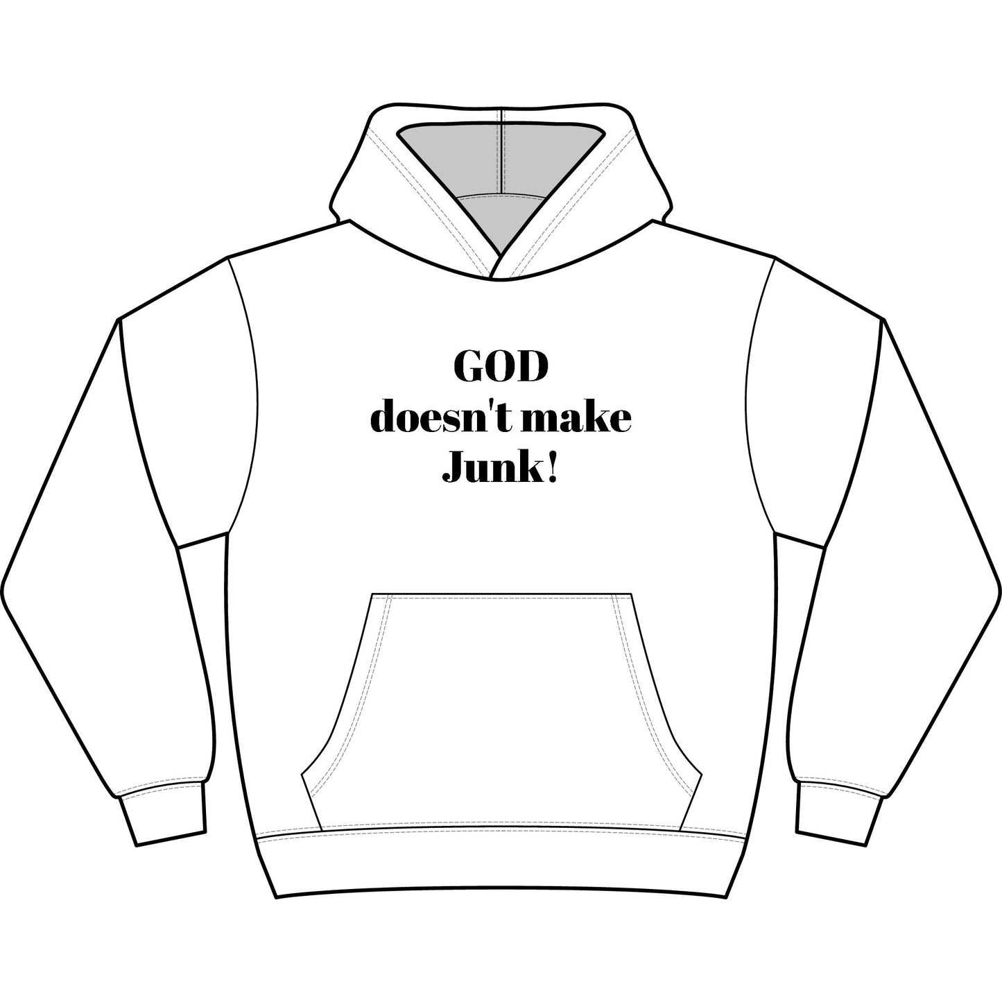 GOD doesnt make junk Men's Box Hoodie