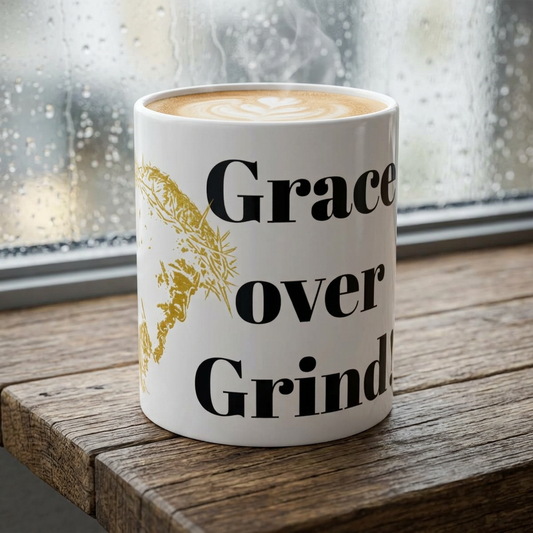 Grace over grindCeramic Mug, (11oz, 15oz)