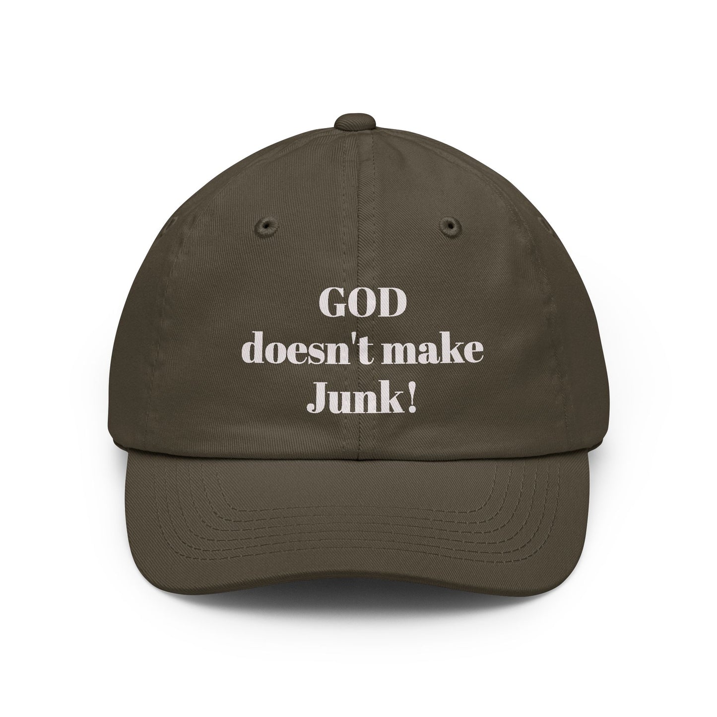 GOD doesnt make JUNKHat | Customizable Embroidered Text Cap