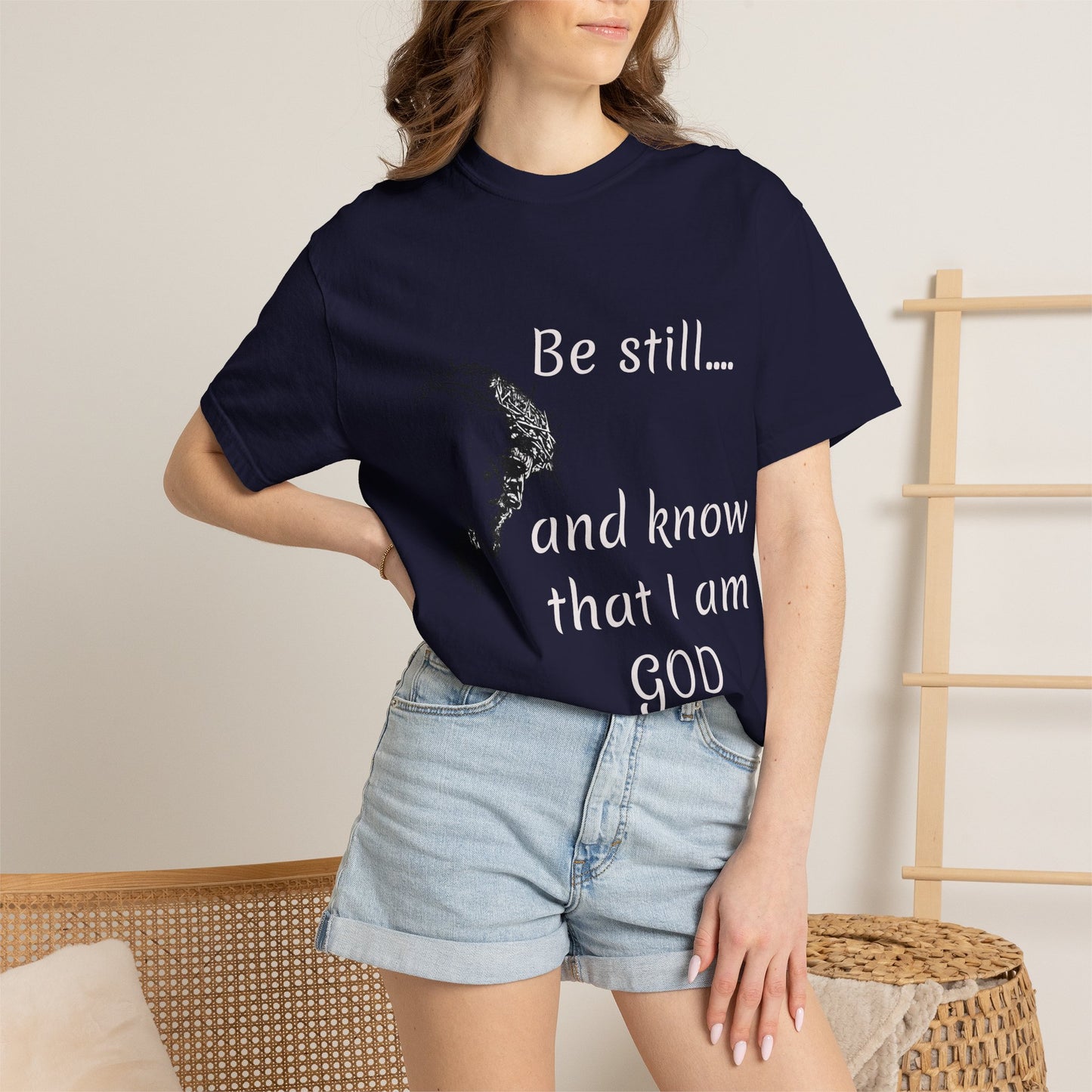 Be still and know that I am GOD | Christian Faith Prayer Tee