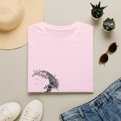 Knit by God Saved by Christ T-Shirt | Christian Faith Tee