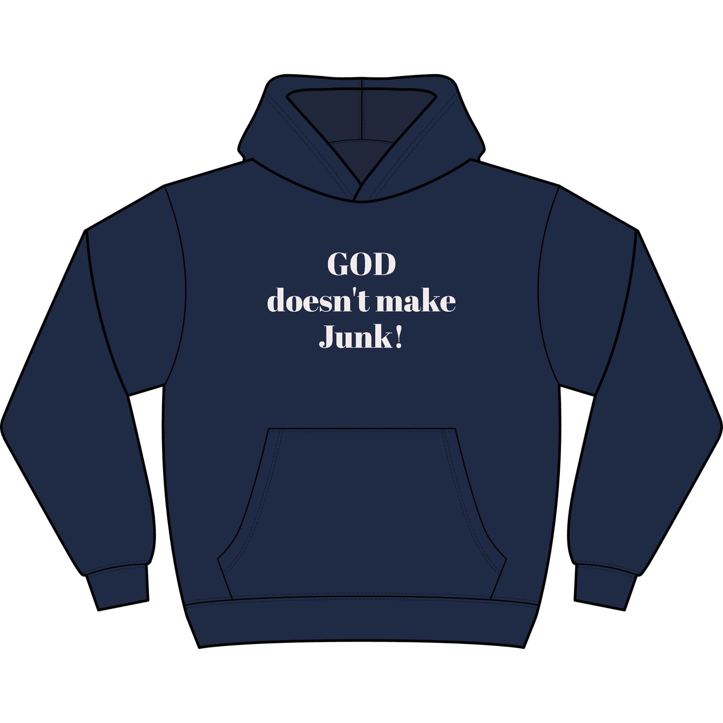 GOD DOESNT MAKE JUNK Men's Box Hoodie