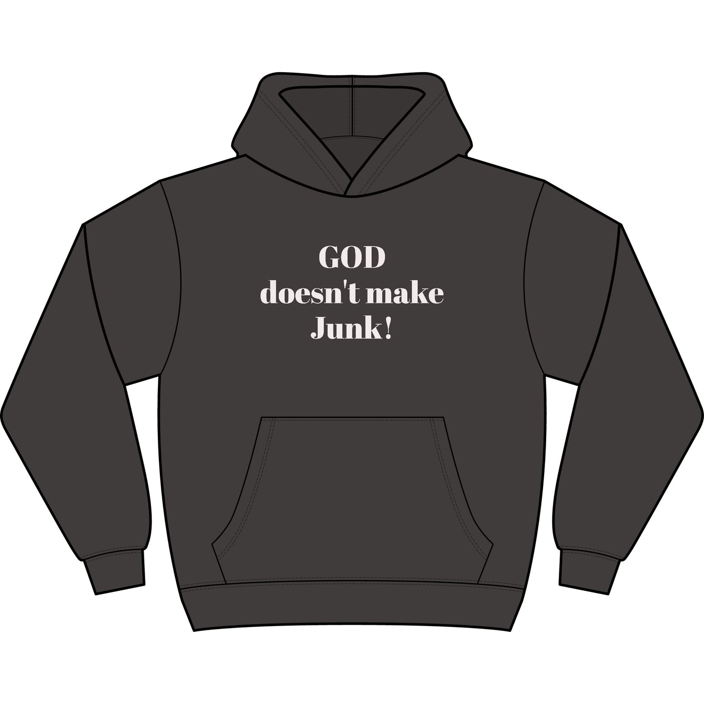 GOD DOESNT MAKE JUNK Men's Box Hoodie