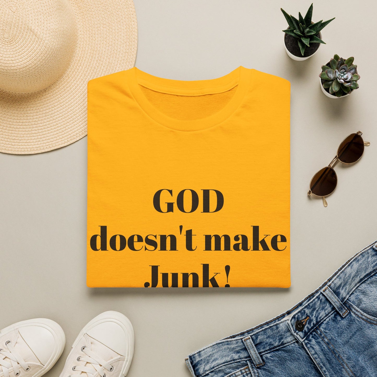 GOD DOESNT MAKE JUNK Unisex Softstyle T-Shirt