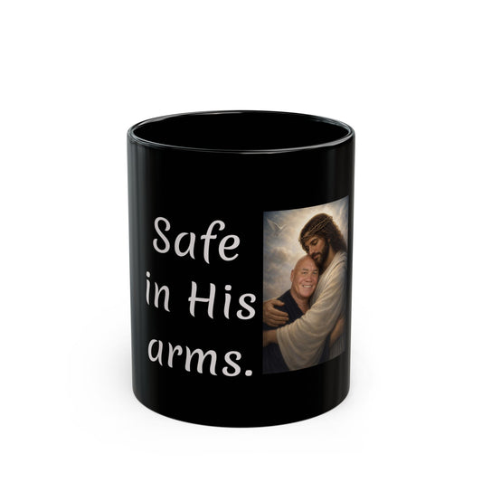 ADD YOUR FACE -He’s got me.  Black Mug (11oz, 15oz)