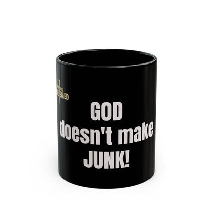 God doesnt make junk Black Mug (11oz, 15oz)