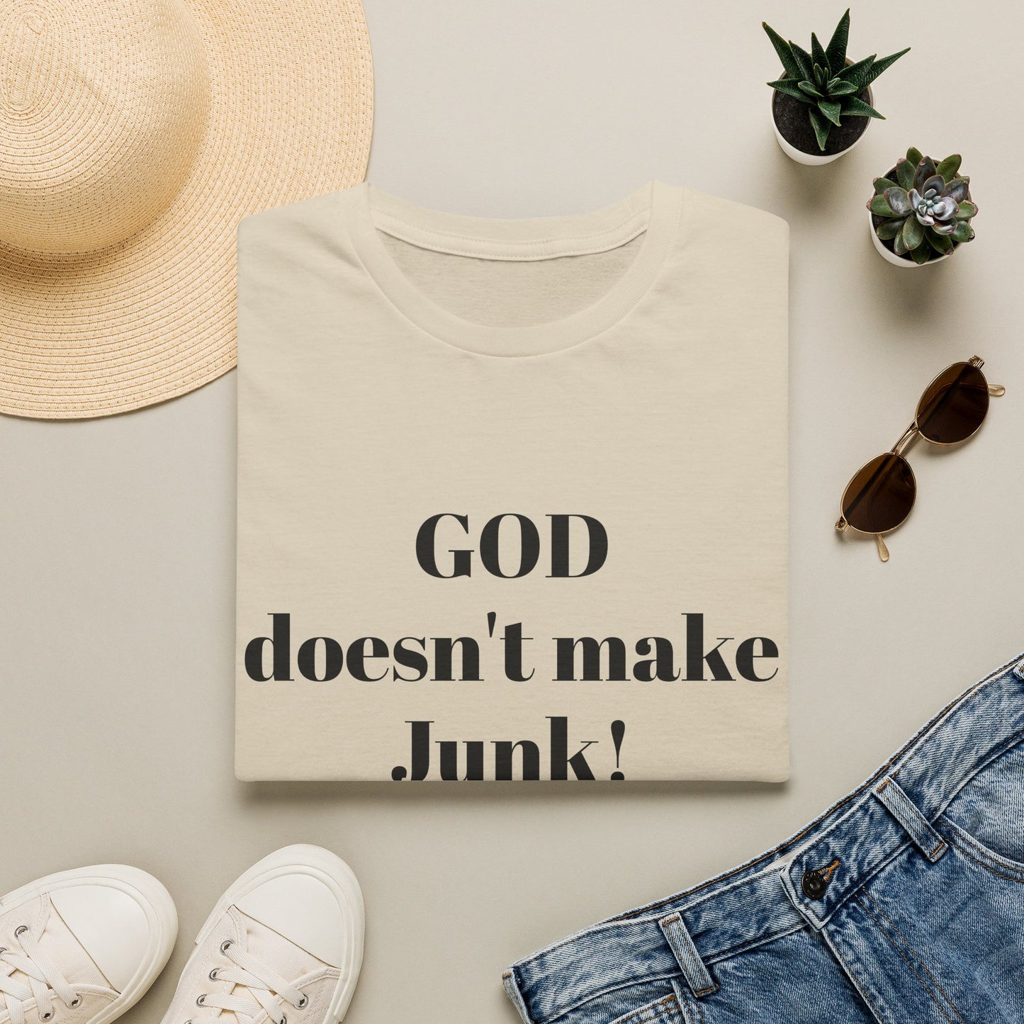 GOD DOESNT MAKE JUNK Unisex Softstyle T-Shirt