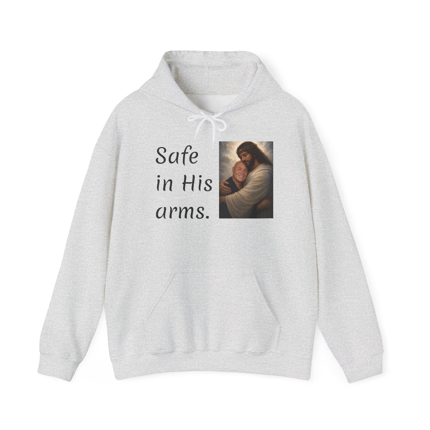 Add your loved ones face! Safe in His arms